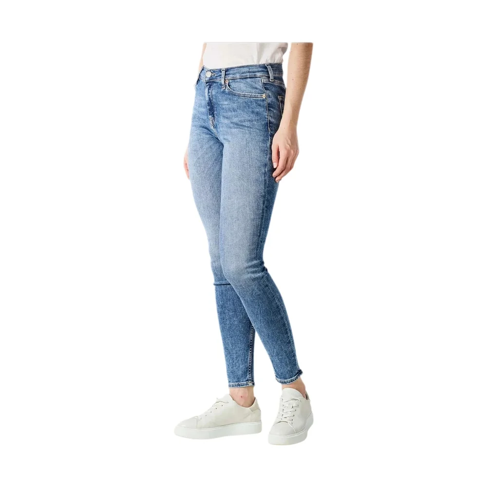 Tommy Hilfiger Nora Mid Rise Skinny Ankle Jeans Blue EUC Sz 30 EUC